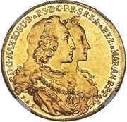 5 Ducats - Maximilian III Joseph Marriage of Maximilian III Joseph and Maria Anna of Sachsen obverse image