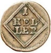 1 Heller - Maximilian III Joseph, Germany, 1761-1765 reverse image