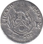 3 Kreuzers - Maximilian IV Joseph, Germany, 1799-1802 reverse image
