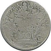 10 Kreuzers - Maximilian III Joseph Konventionskreuzer, Germany, 1754-1758 reverse image