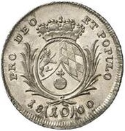 10 Kreuzers - Maximilian IV Joseph, Germany, 1800-1801 reverse image