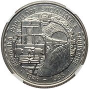 5 Lekë Albanian Railroads; Essai obverse image