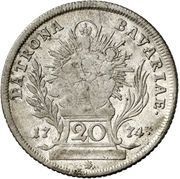 20 Kreuzers - Maximilian III Joseph, Germany, 1774 reverse image