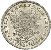 20 Kreuzers - Charles Theodore Vikariat, Germany, 1790 reverse image