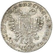 20 Kreuzers - Charles Theodor, Germany, 1792 reverse image