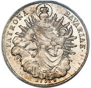 1 Thaler - Maximilian III Joseph 2nd portrait, Germany, 1753-1759 reverse image