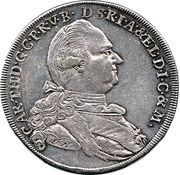 1 Conventionsthaler - Charles Theodor obverse image