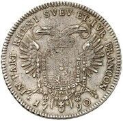 1 Thaler - Charles Theodor, Germany, 1790 reverse image