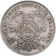 1 Thaler - Charles Theodor, Germany, 1792 reverse image