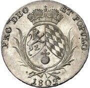 1 Conventionsthaler - Maximilian IV Joseph, Germany, 1802 reverse image