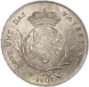 1 Conventionsthaler - Maximilian IV Joseph reverse image