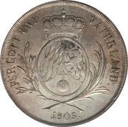 1 Conventionsthaler - Maximilian IV Joseph, Germany, 1804-1805 reverse image