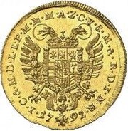 1 Ducat - Charles Theodore Vikariat, Germany, 1790-1792 reverse image