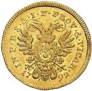 1 Ducat - Charles Theodor, Germany, 1792 reverse image