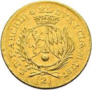 2 Ducats - Charles Theodor, Germany, 1787 reverse image