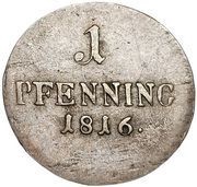 1 Pfenning - Maximilian I Joseph, Germany, 1806-1829 reverse image
