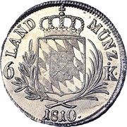 6 Kreuzers - Maximillian I Joseph, Germany, 1806-1825 reverse image