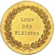 ½ Thaler - Maximilian I Joseph Schulpreistaler - Gold Pattern, Germany, 1808-1837 reverse image
