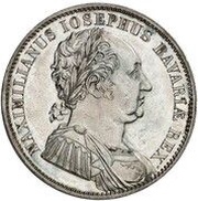 1 Conventionsthaler - Maximilian I Joseph Bavarian Constitution - Pattern obverse image