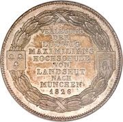 1 Conventionsthaler - Louis I Geschichtstaler; Transfer of University reverse image