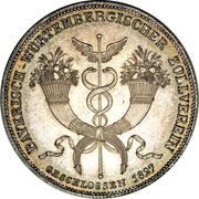 1 Conventionsthaler - Louis I Geschichtstaler; Treaty Signing reverse image