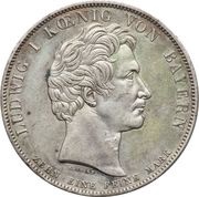 1 Conventionsthaler - Louis I Geschichtstaler; Order of Louis obverse image