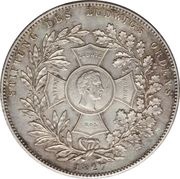 1 Conventionsthaler - Louis I Geschichtstaler; Order of Louis, Germany, 1827 reverse image