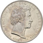 1 Conventionsthaler - Louis I Geschichtstaler; Founding of Theresien Order obverse image