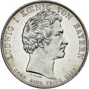 1 Conventionsthaler - Louis I Geschichtstaler; Founding of Theresien Order - Pattern obverse image