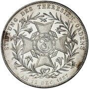 1 Conventionsthaler - Louis I Geschichtstaler; Founding of Theresien Order - Pattern, Germany, 1827 reverse image