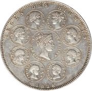 1 Conventionsthaler - Louis I Geschichtstaler; Blessing of Heaven, Germany, 1828 reverse image