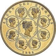 1 Conventionsthaler - Louis I Geschichtstaler; Blessing of Heaven - Pattern, Germany, 1828 reverse image