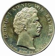 1 Conventionsthaler - Louis I Geschichtstaler; Treaty Signing obverse image