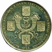 1 Conventionsthaler - Louis I Geschichtstaler; Treaty Signing reverse image