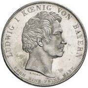 1 Thaler - Louis I Monument for Bavarians Who Fell in Russia obverse image