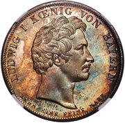 1 Conventionsthaler - Louis I Geschichtstaler; Mortgage Bank obverse image