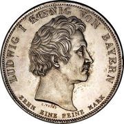 1 Conventionsthaler - Louis I Geschichtstaler; Benedictine Order obverse image