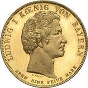 1 Conventionsthaler - Louis I Customs Union - Pattern obverse image