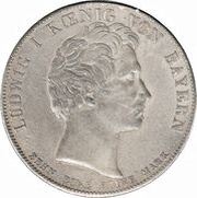 1 Conventionsthaler - Louis I Geschichtstaler; Otto Chapel obverse image