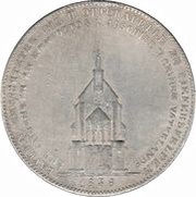 1 Conventionsthaler - Louis I Geschichtstaler; Otto Chapel, Germany, 1836 reverse image