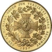 1 Conventionsthaler - Louis I St. Michael Order - Pattern, Germany, 1837 reverse image