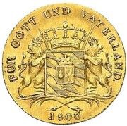 1 Ducat - Maximilian I Joseph, Germany, 1806 reverse image