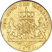 1 Ducat - Maximilian I Joseph, Germany, 1807-1822 reverse image