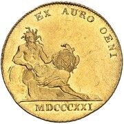 1 Ducat - Maximilian I Joseph Donaugold-Dukat, Germany, 1821 reverse image