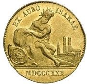 1 Ducat - Louis I Isargold-Dukat, Germany, 1830 reverse image
