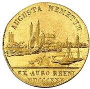 1 Ducat - Louis I Rheingold-Dukat, Germany, 1830 reverse image