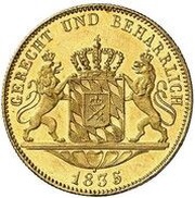 1 Ducat - Louis I, Germany, 1835 reverse image