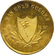 1 Goldgulden - Maximilian I Joseph of Bavaria, Germany, 1817 reverse image