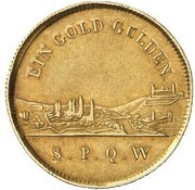 1 Goldgulden - Louis I Neujahrsgoldgulden, Germany, 1827-1835 reverse image