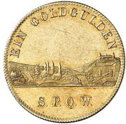 1 Goldgulden - Louis I, Germany, 1835 reverse image